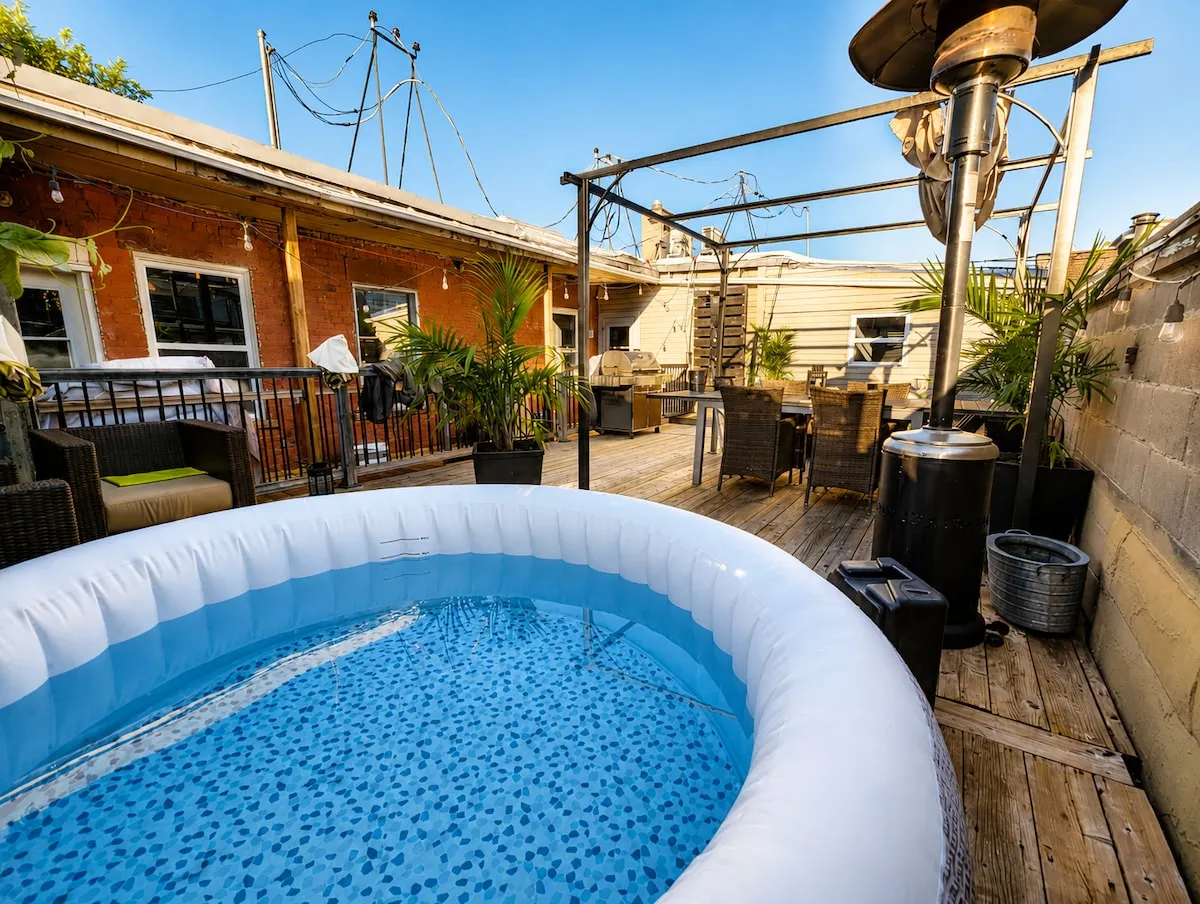 A furnished Signature Host terrace in Montreal
